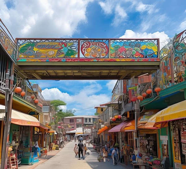 连接 towns 的商业 excellence，乐化镇商贸服务区。